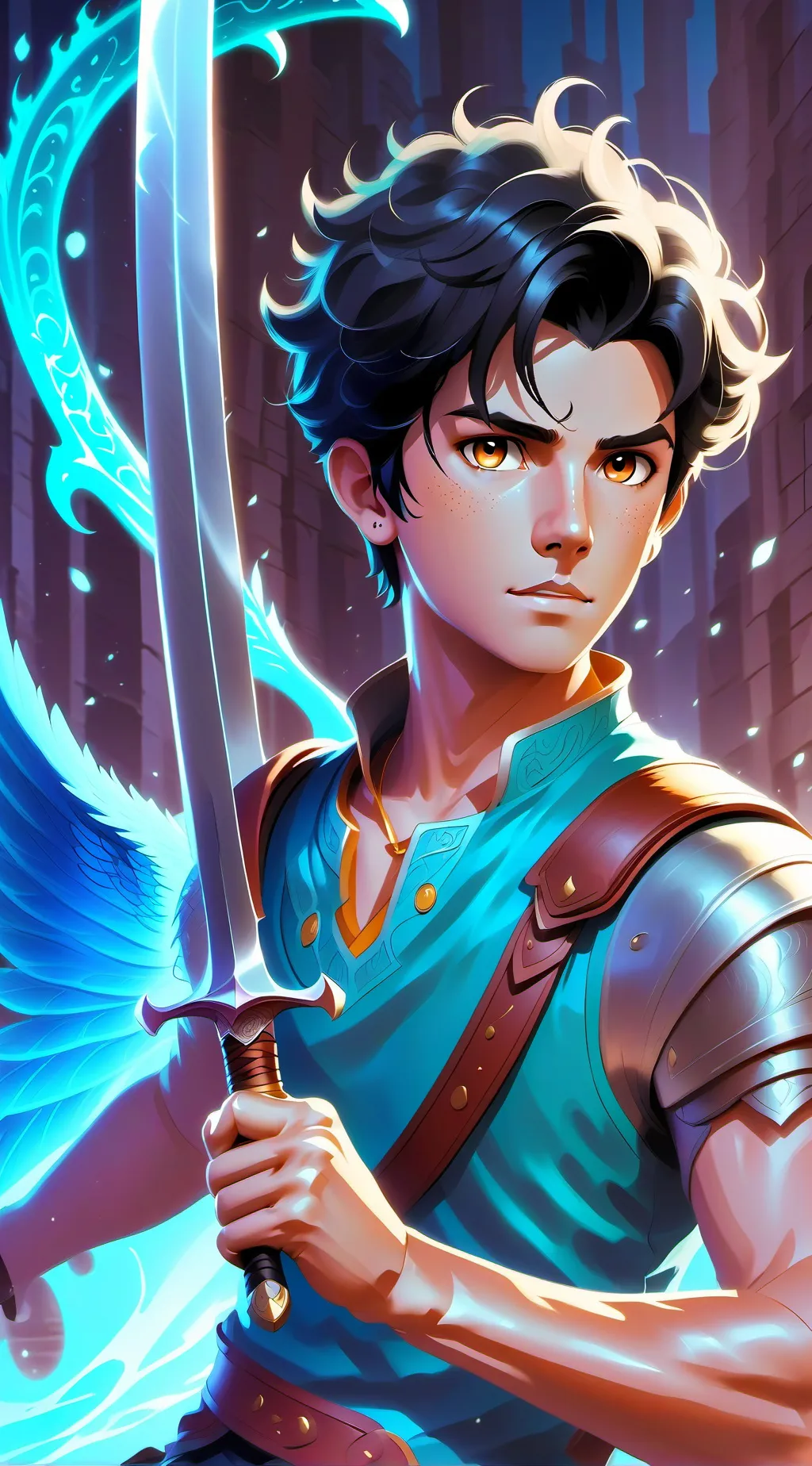 ai character: Camp half blood background