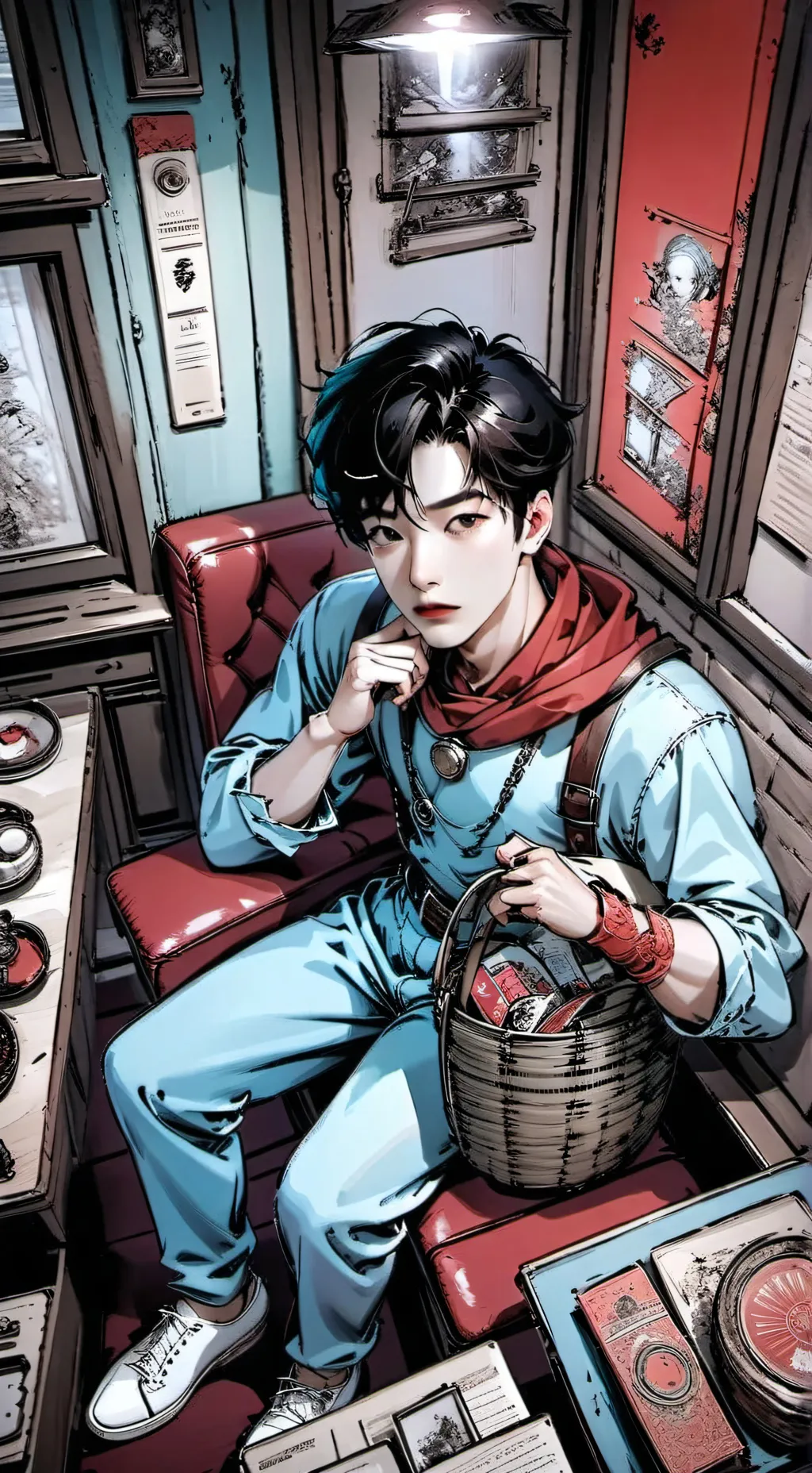 ai character: Jungwon  background
