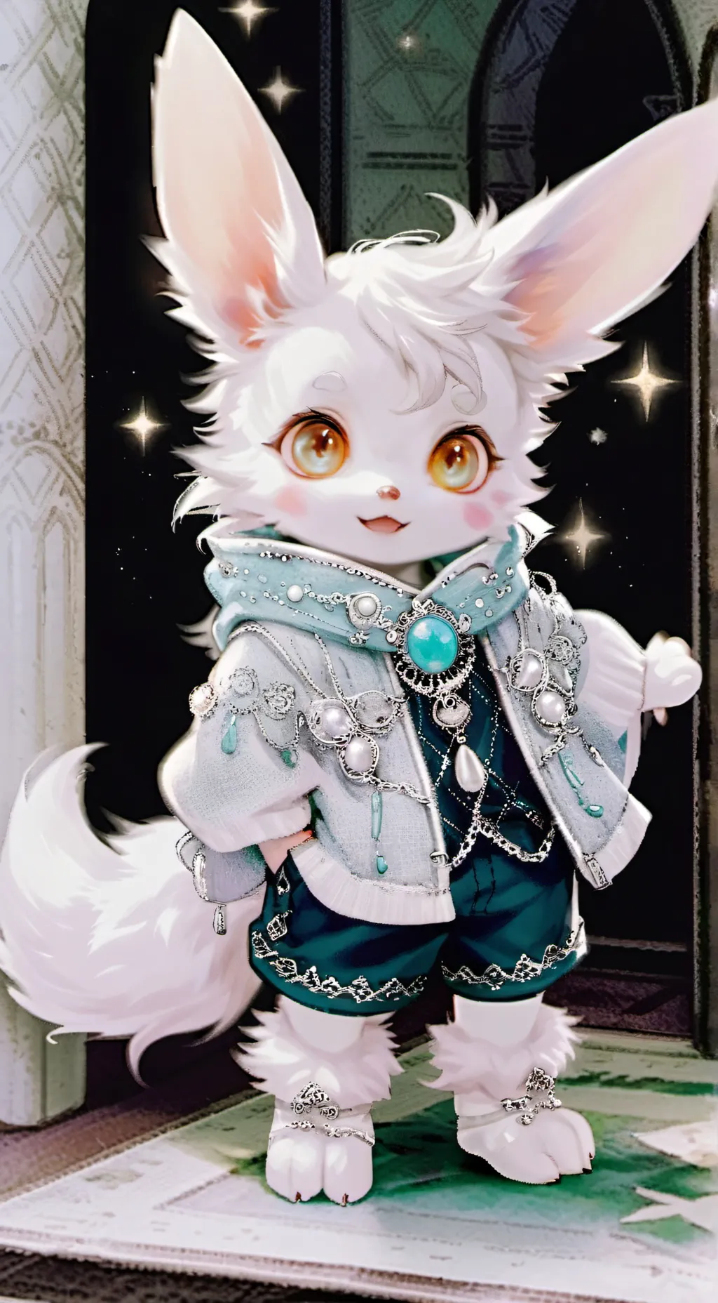 ai character: Speckled Egg Furry background