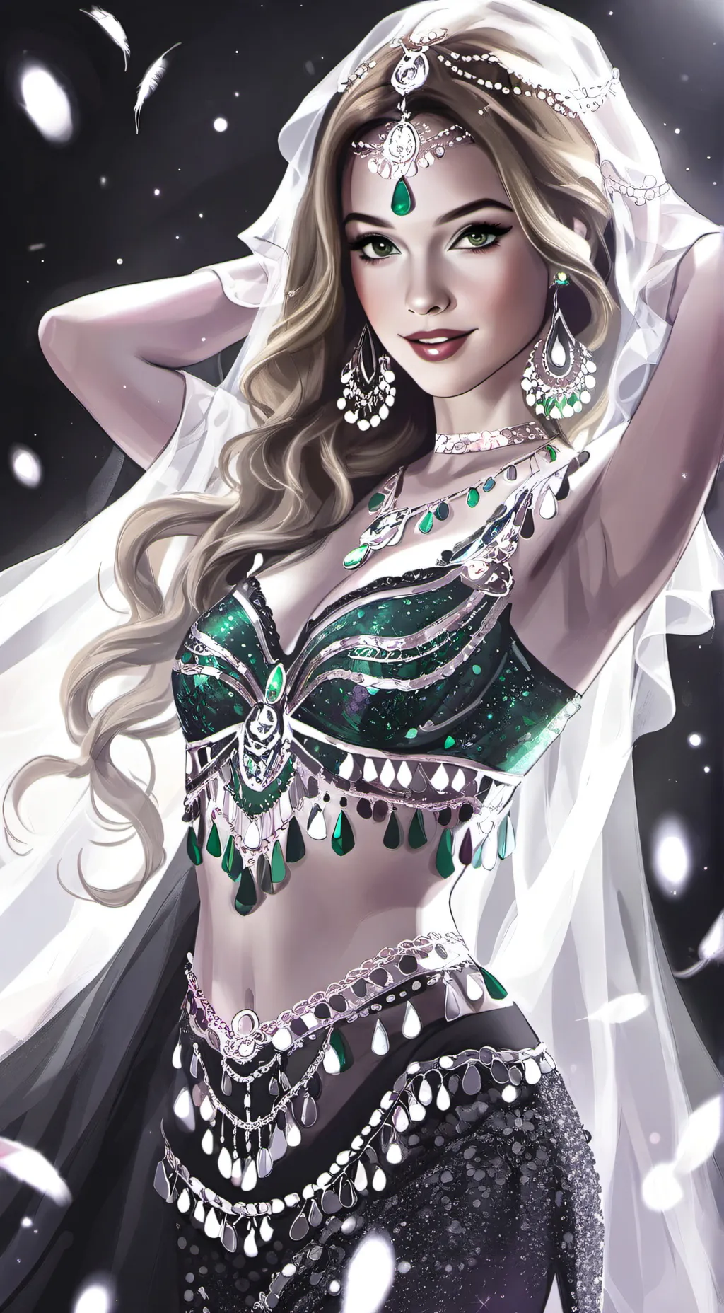 ai character: Emerald  background