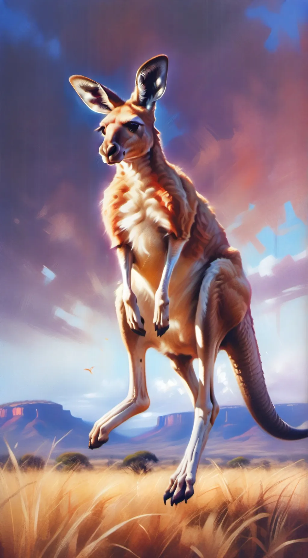 ai character: KangaLee background