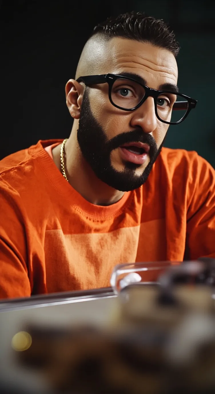 ai character: bad bunny  background