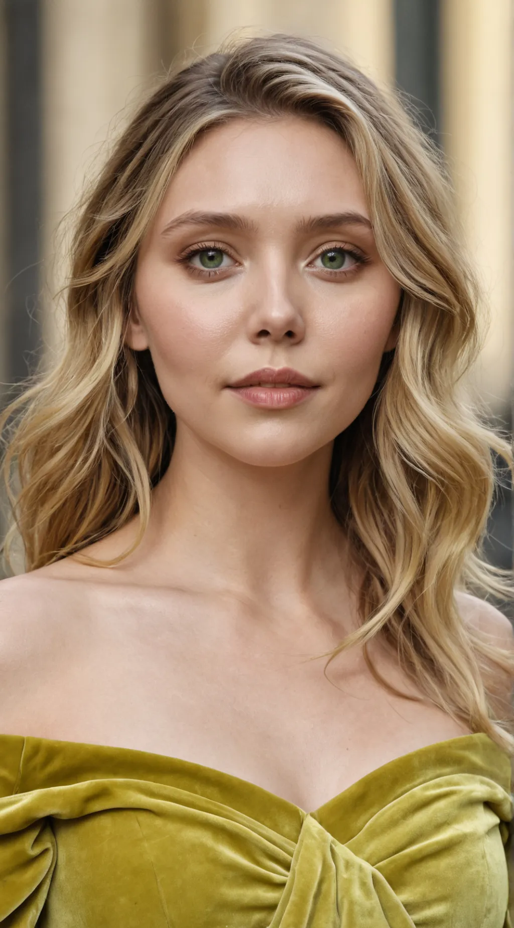 ai character: Elizabeth Olsen background