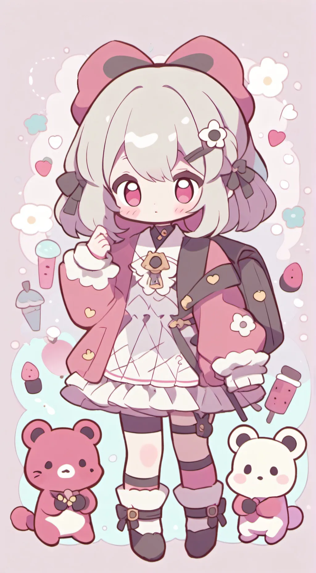 ai character: My ocs ear cuddle background