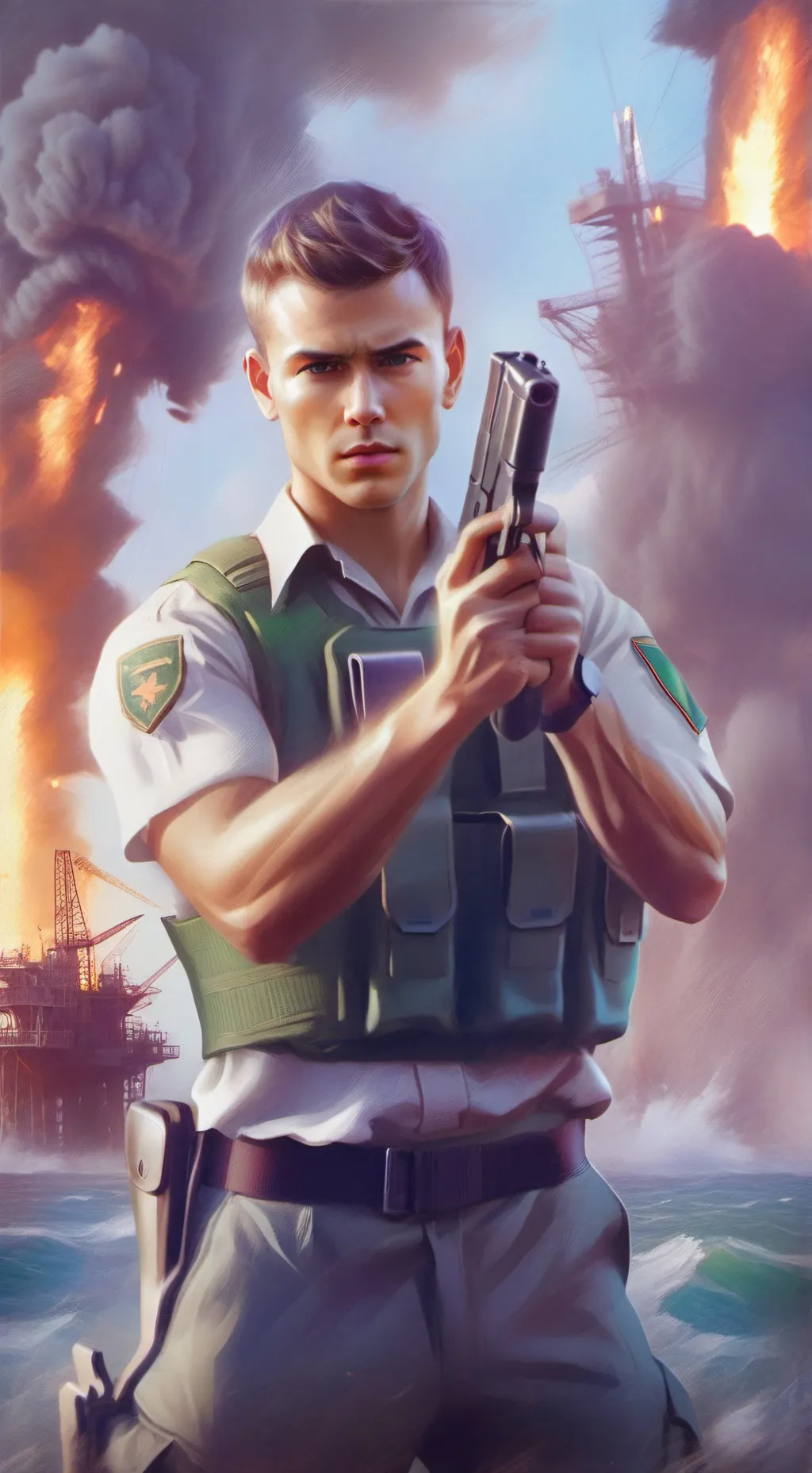 ai character: North Gulf Inferno background