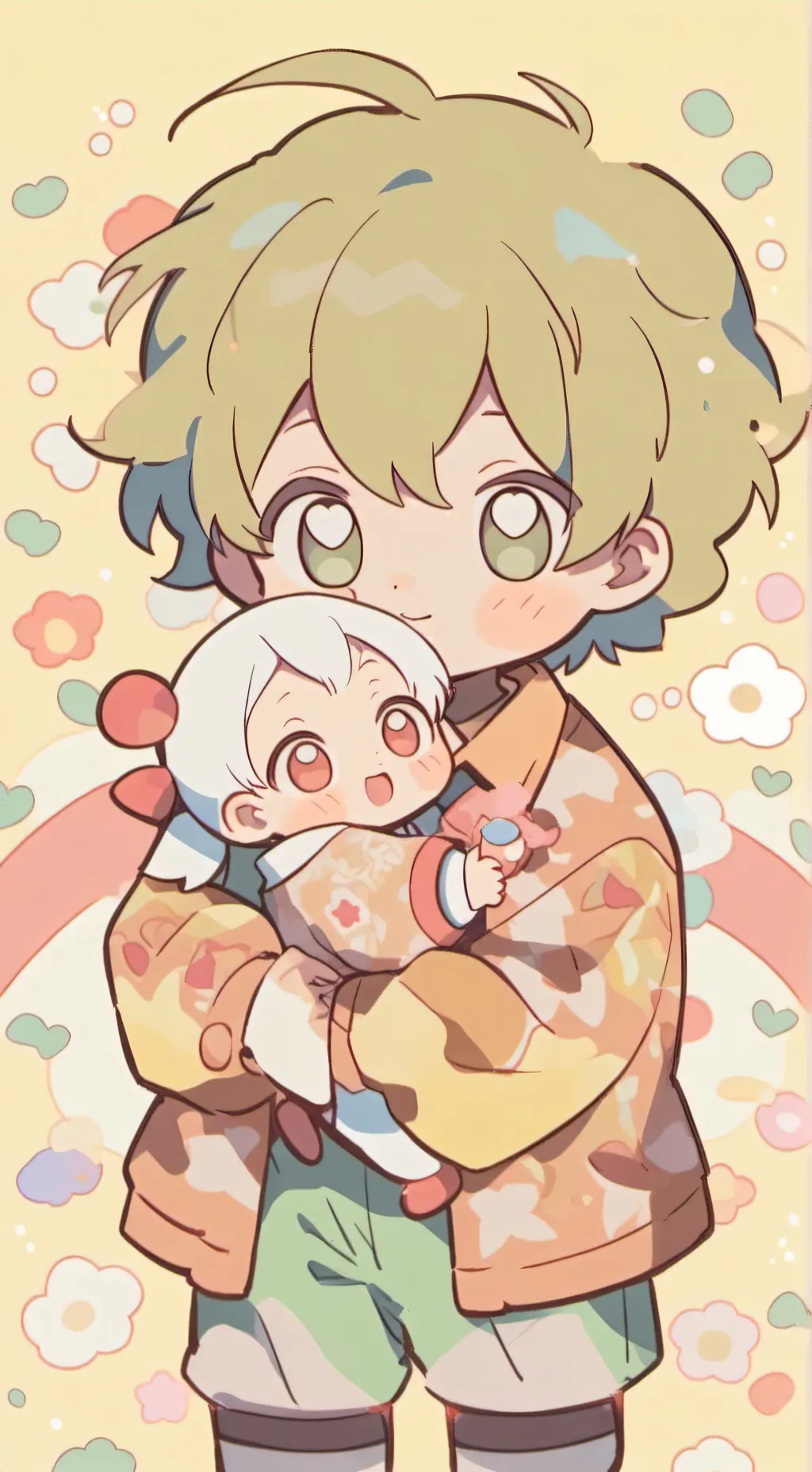 ai character: Jake and Baby Tia💓 background