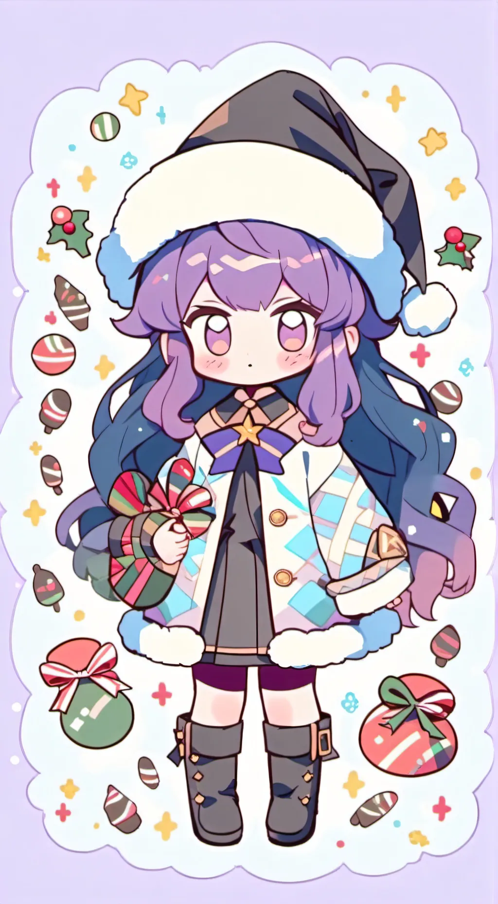 ai character: moon background