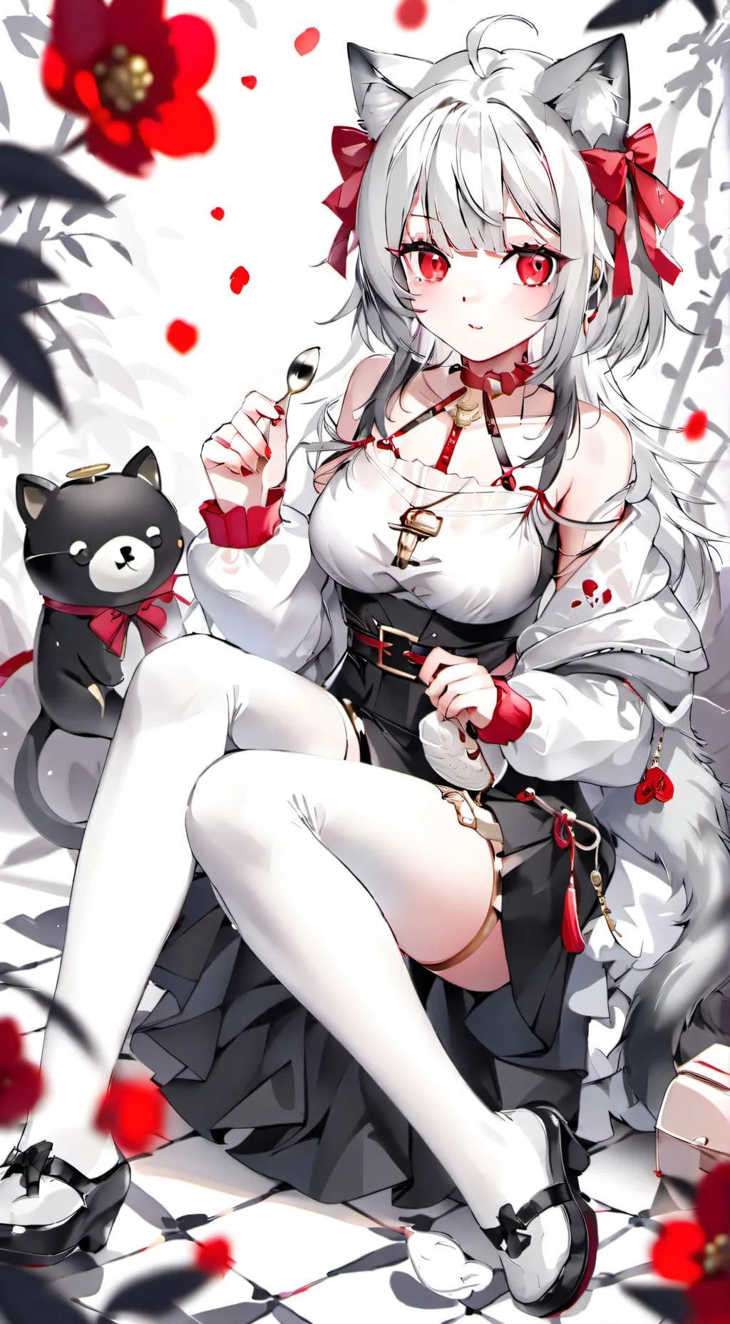 ai character: 1000 nekos background