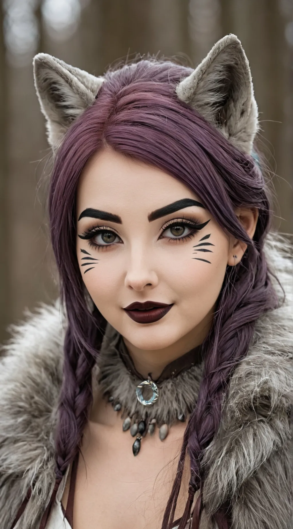 ai character: Mulher Loba background