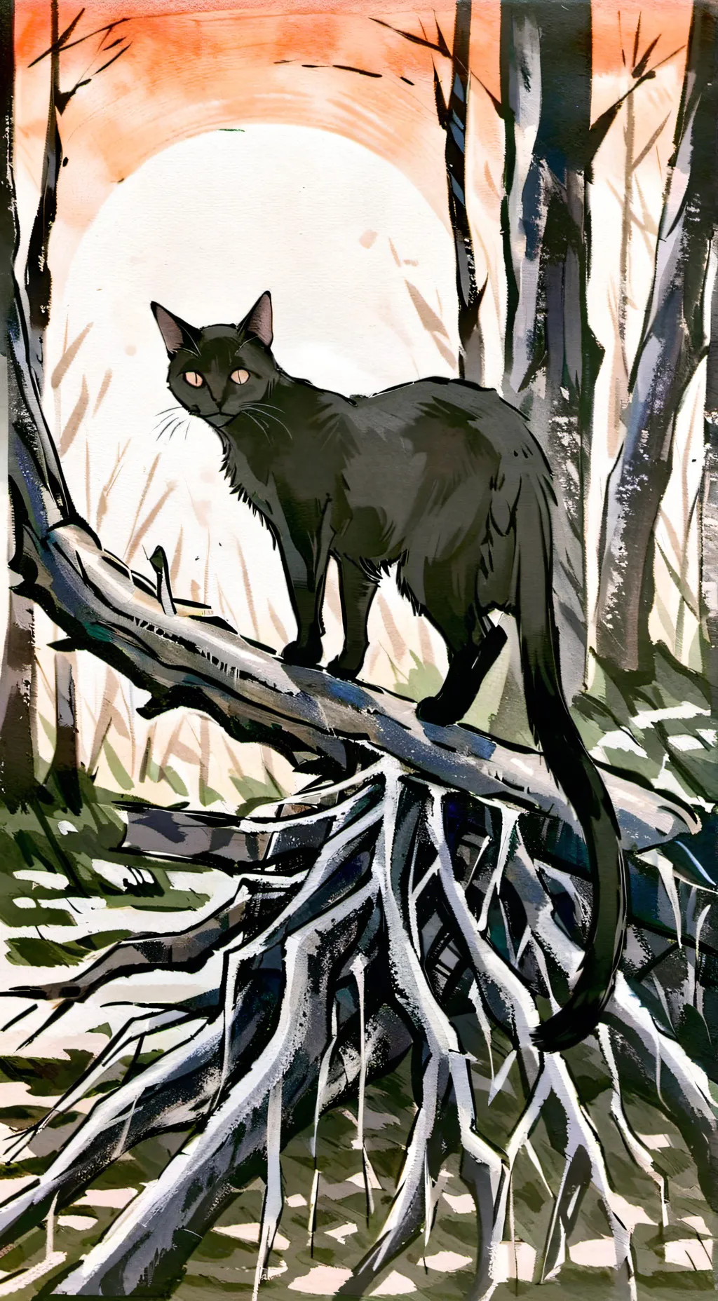 ai character: Fadingmoon (OC) background
