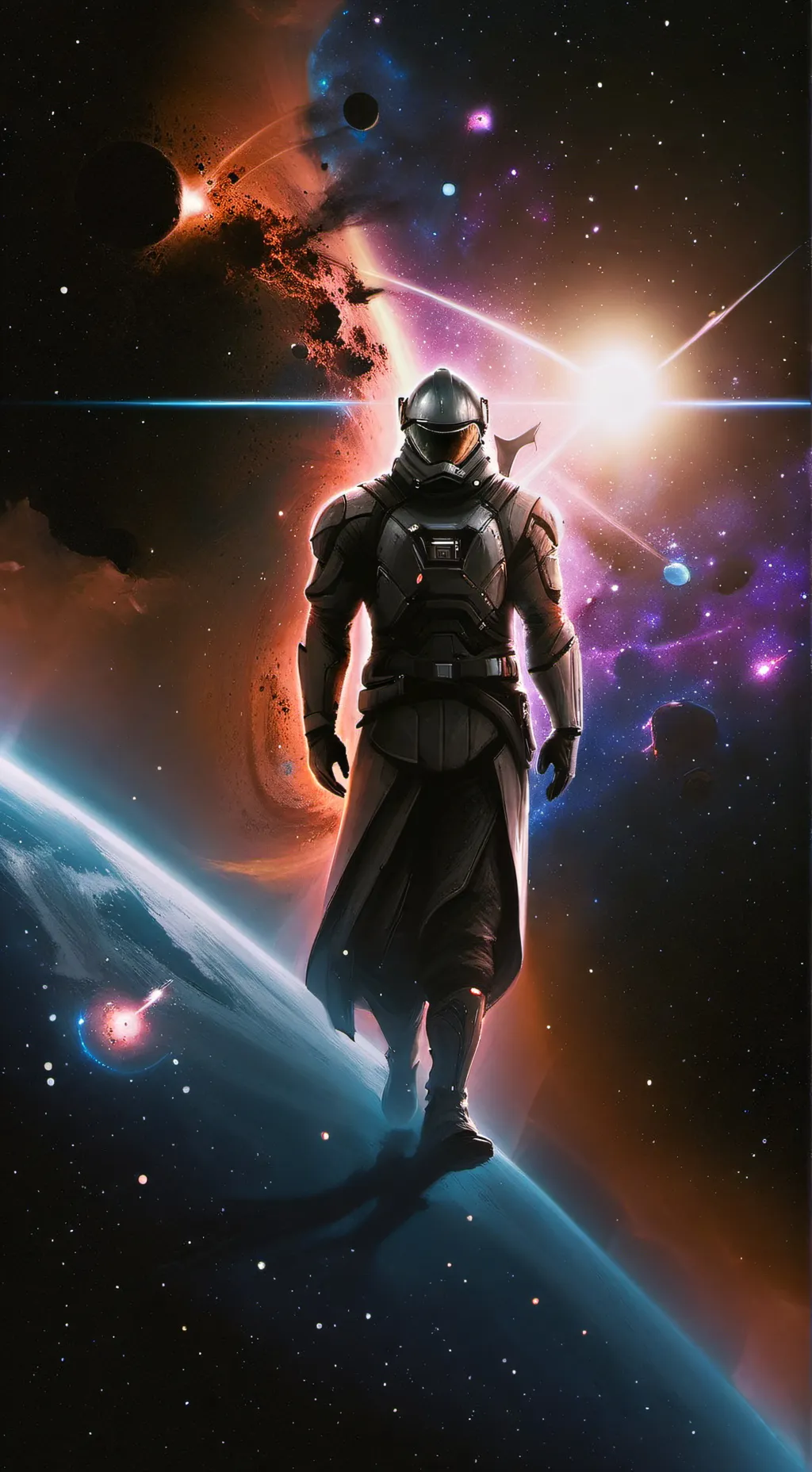 ai character: ?J3V1N¿x Black background