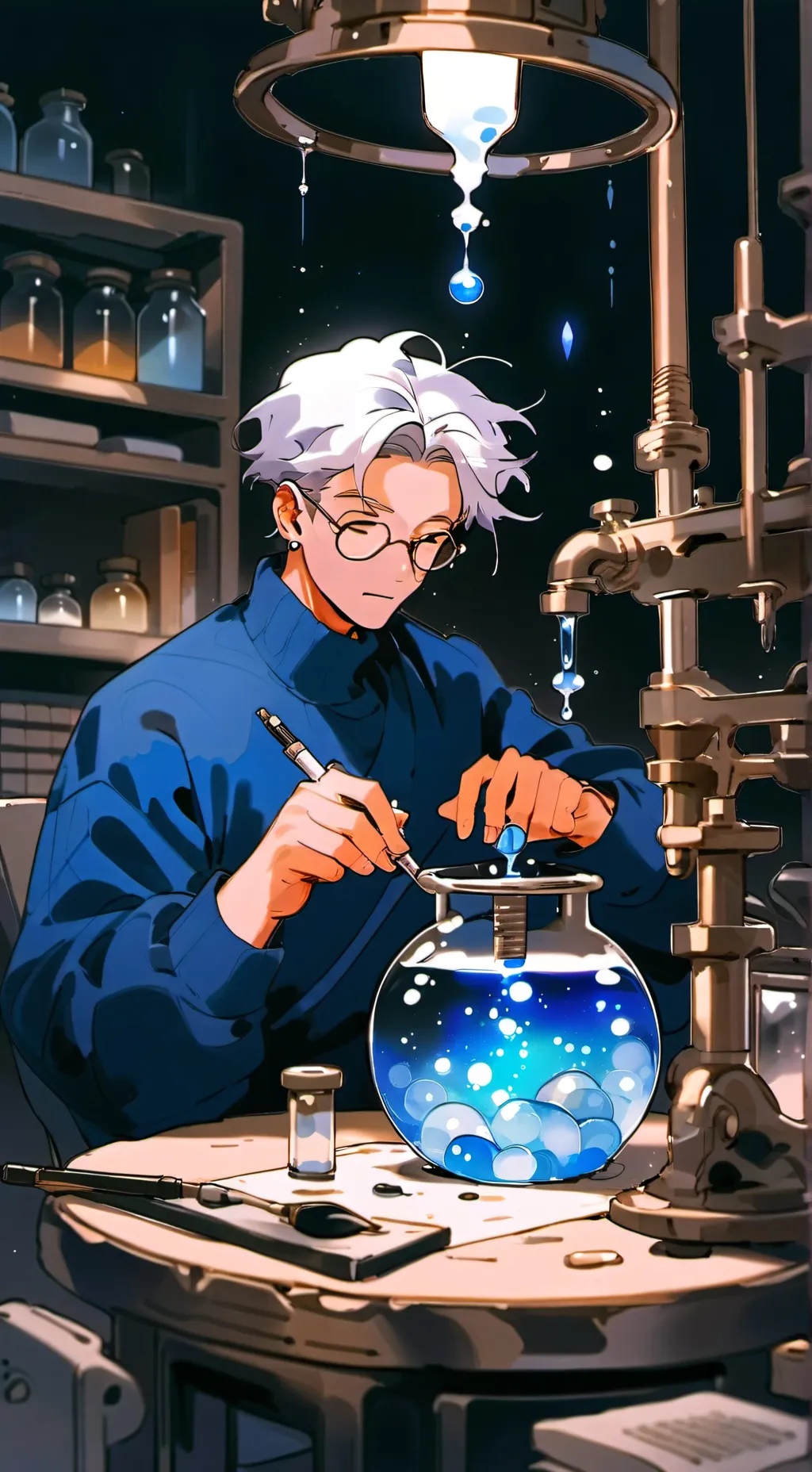 ai character: Scientist milo background