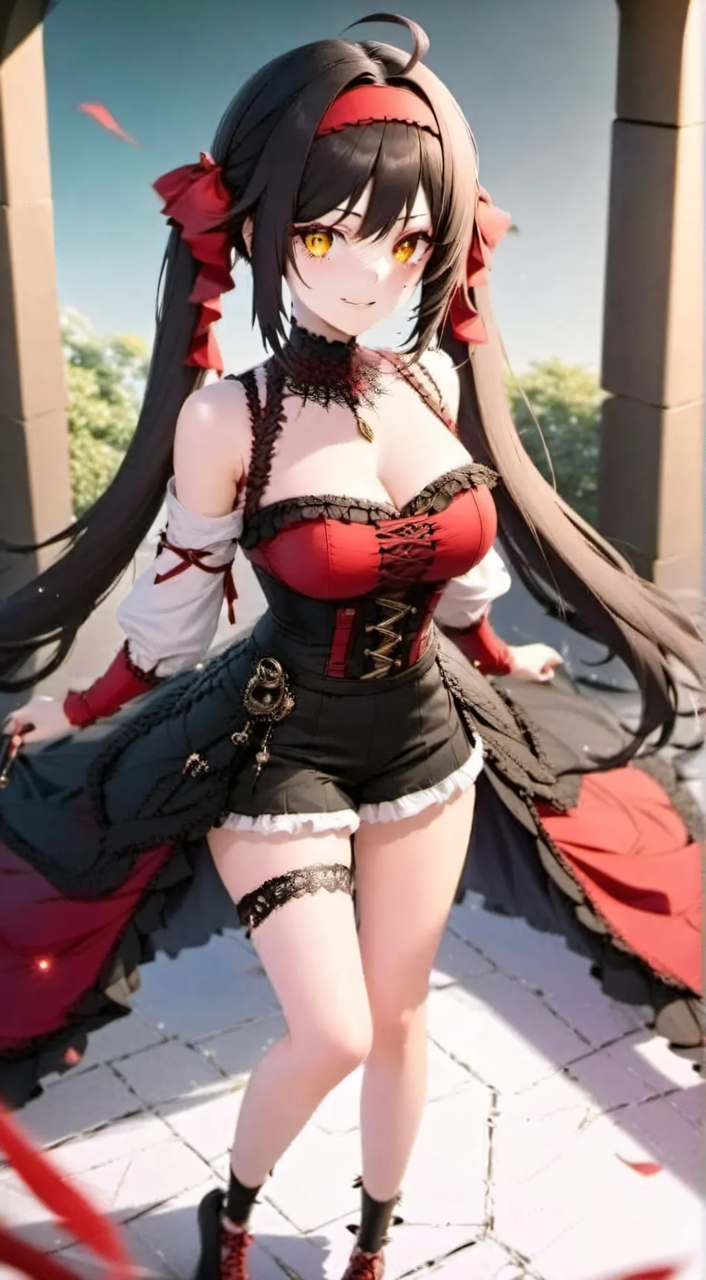 ai character: kurumi tokisaki  background