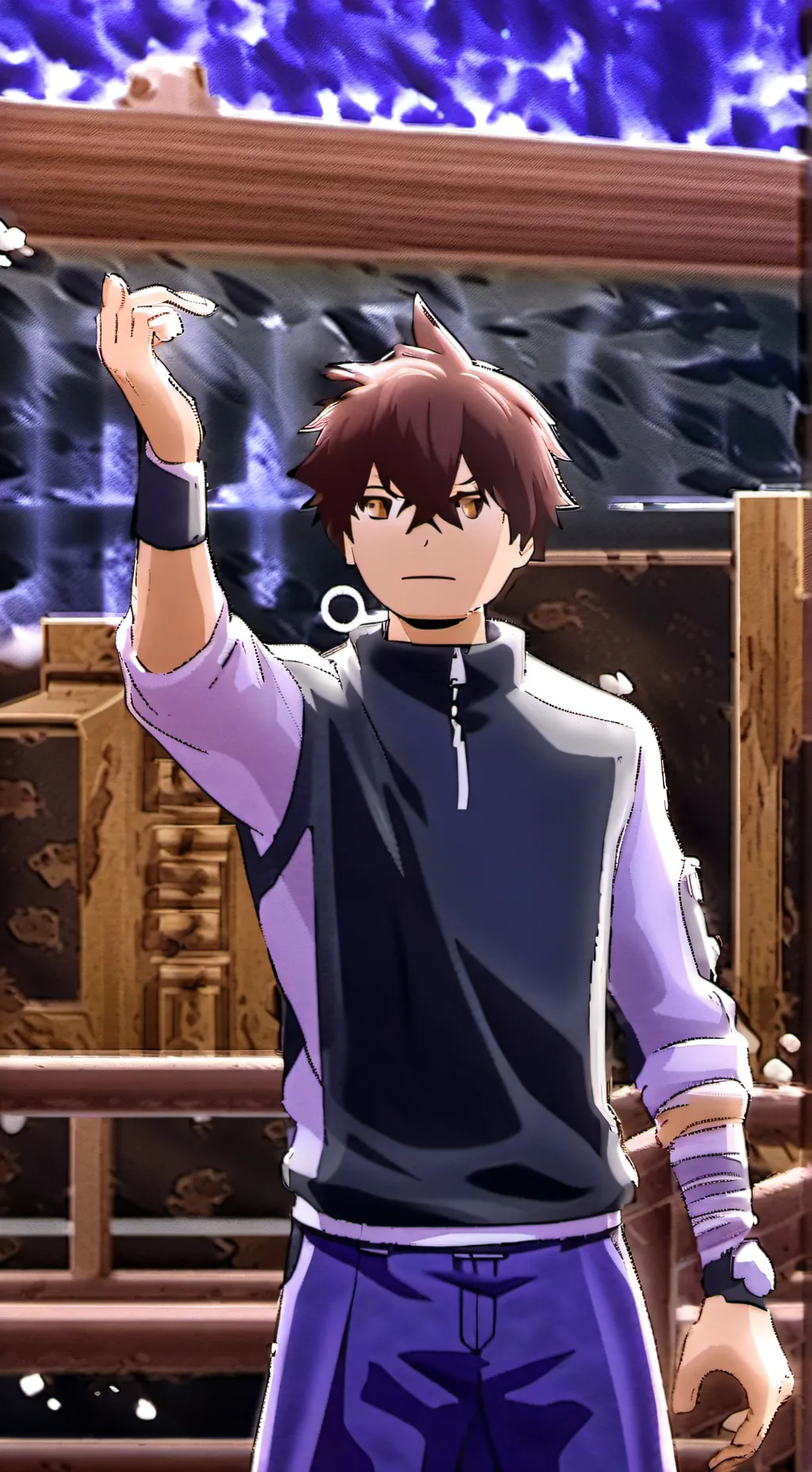 ai character: Saka naru  background