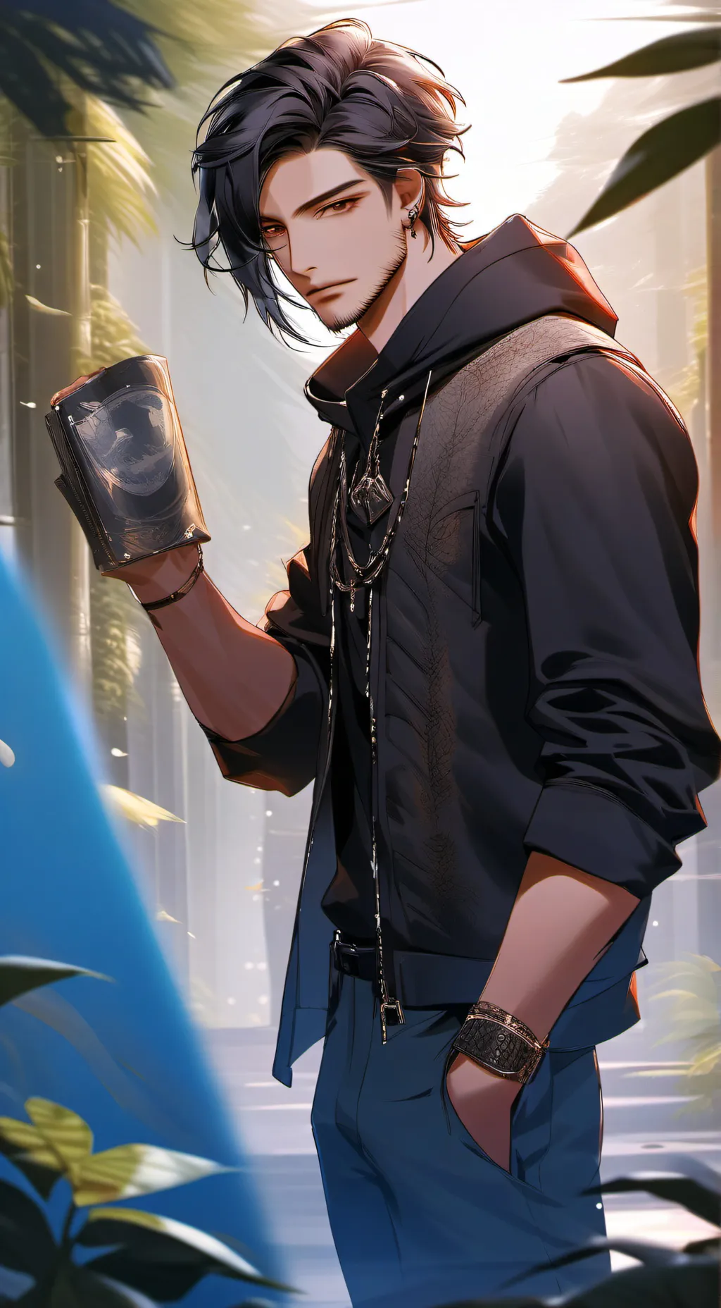 ai character: Elias Voss background