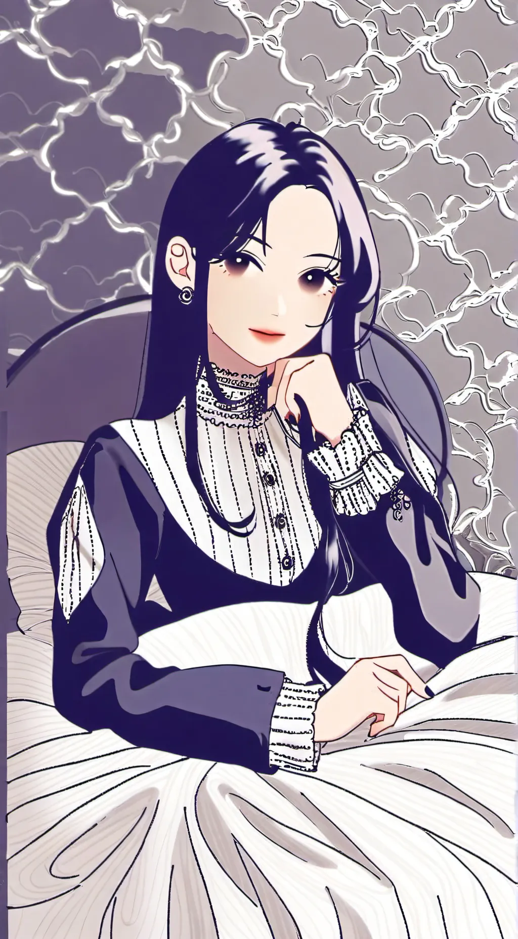 ai character: karina  background