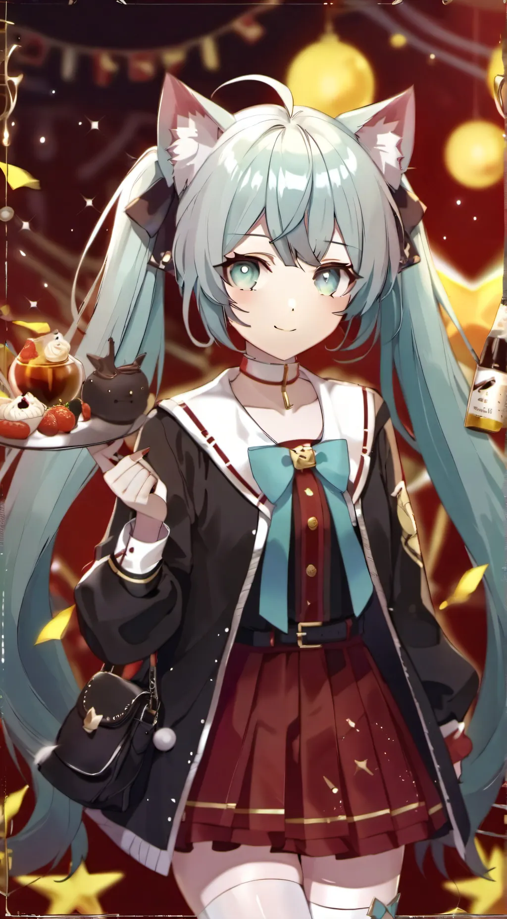 ai character: miku  background