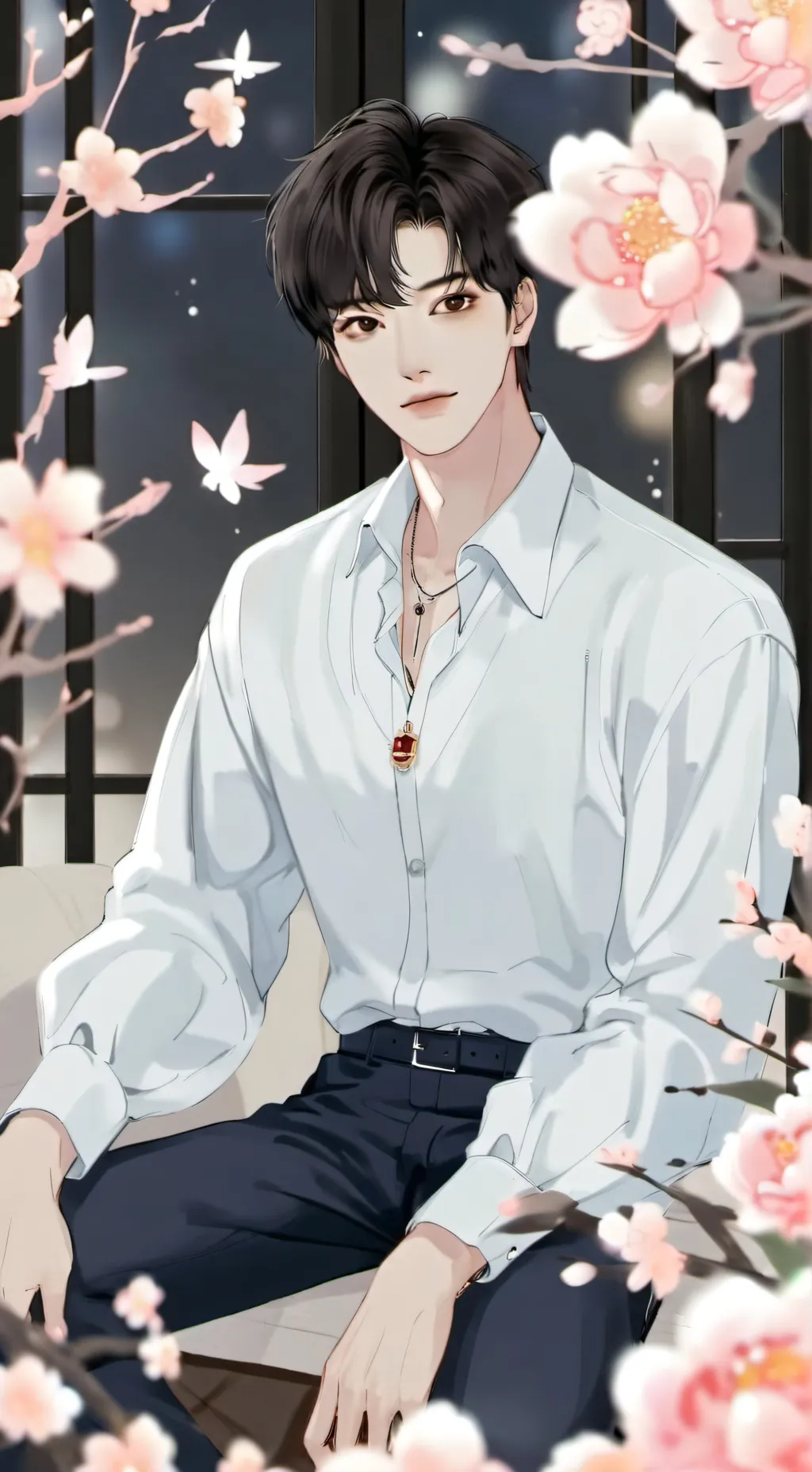ai character: Jang jun woo   background