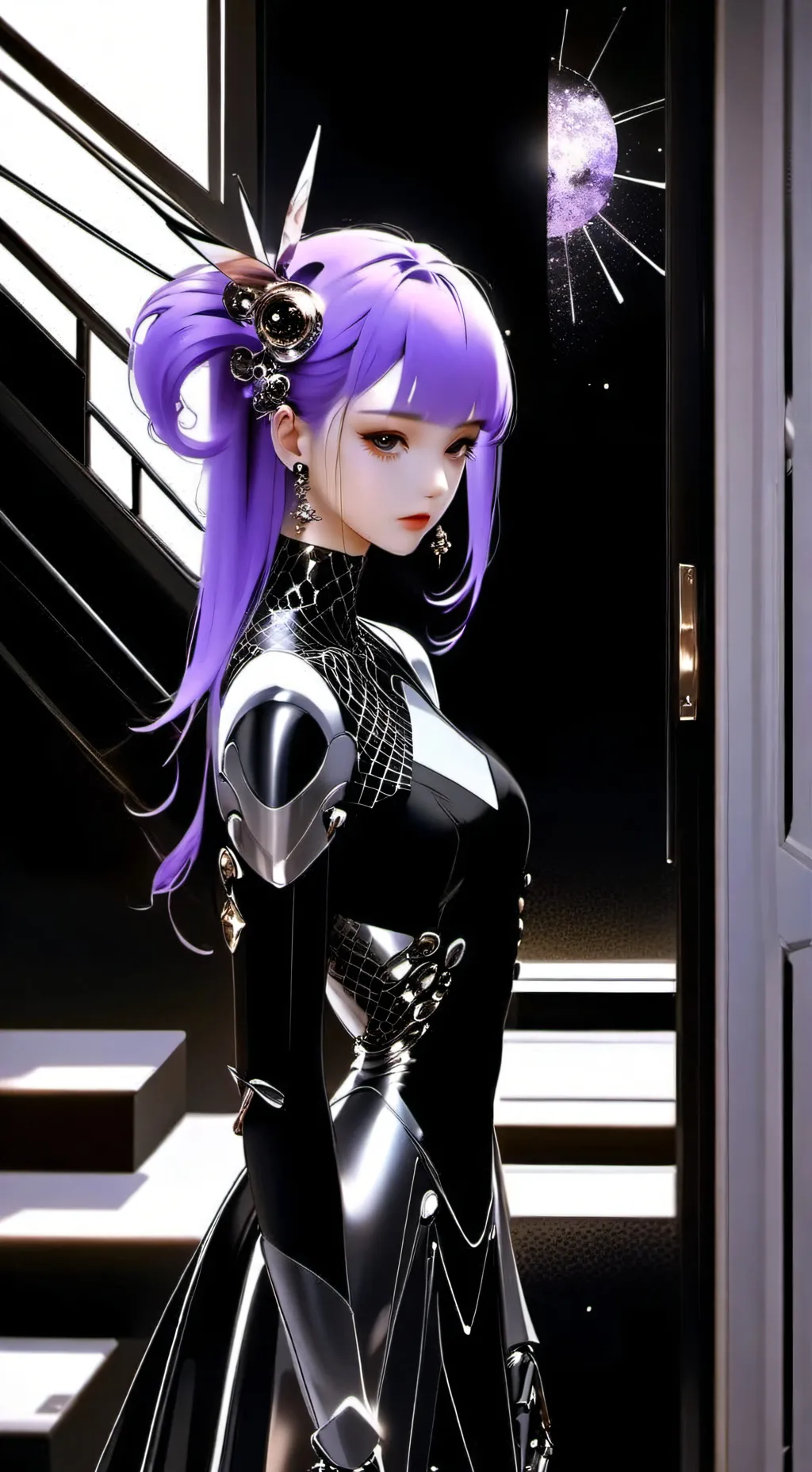 ai character: Uzi 1 background