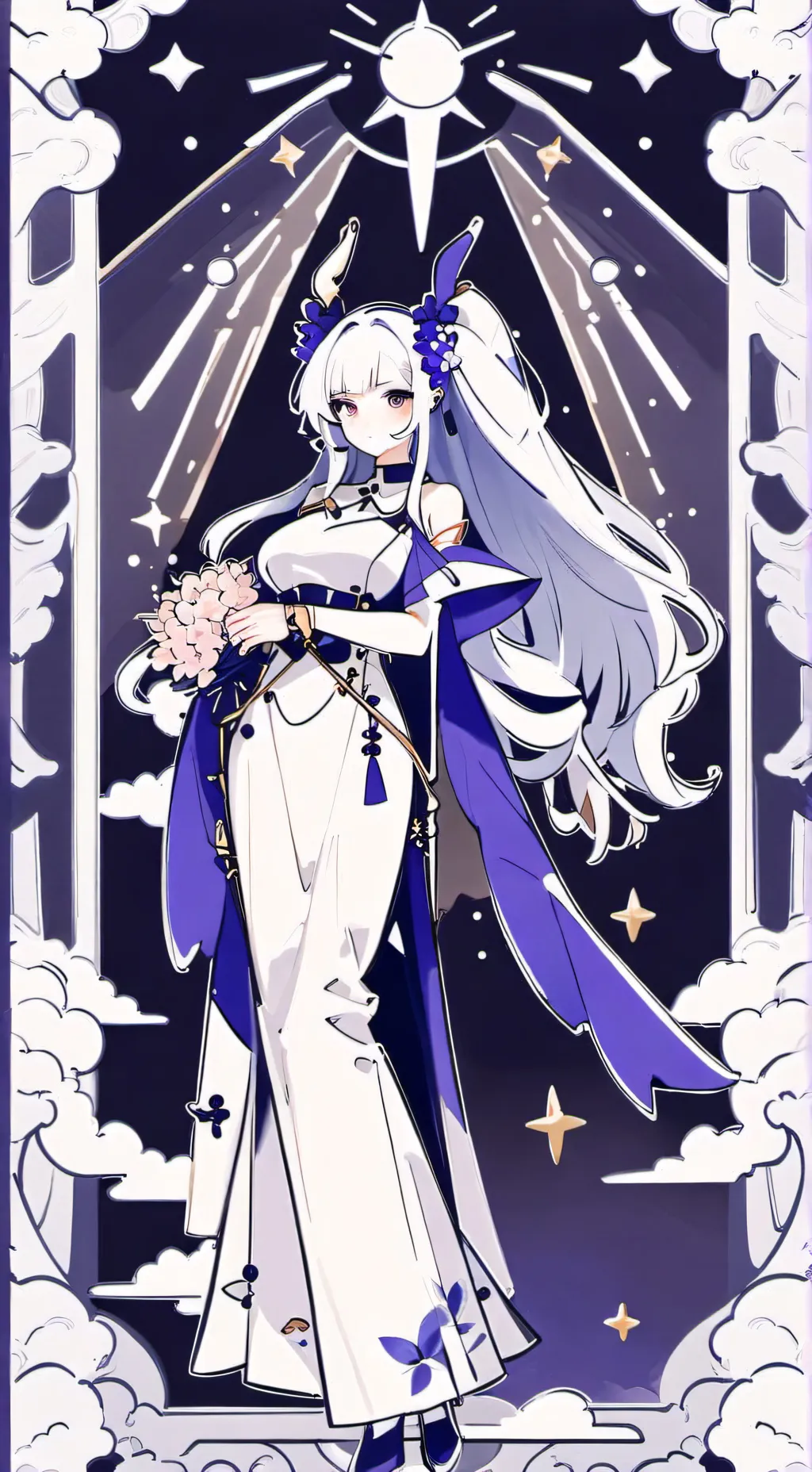 ai character: maria Eduarda  background