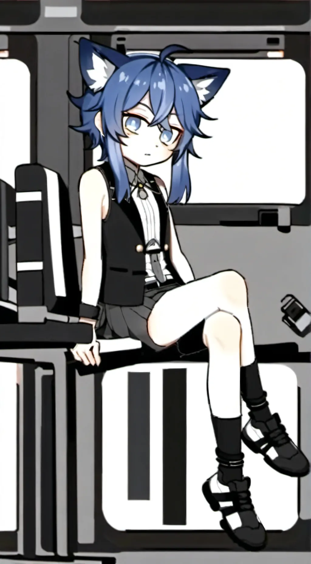 ai character: gacha meme background