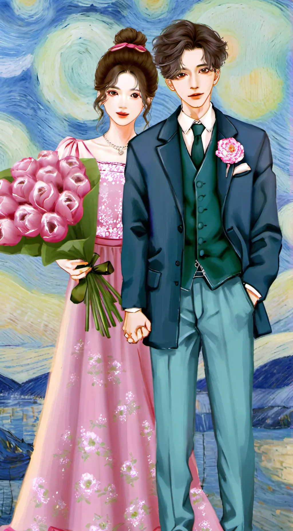 ai character: brandon and lovea background