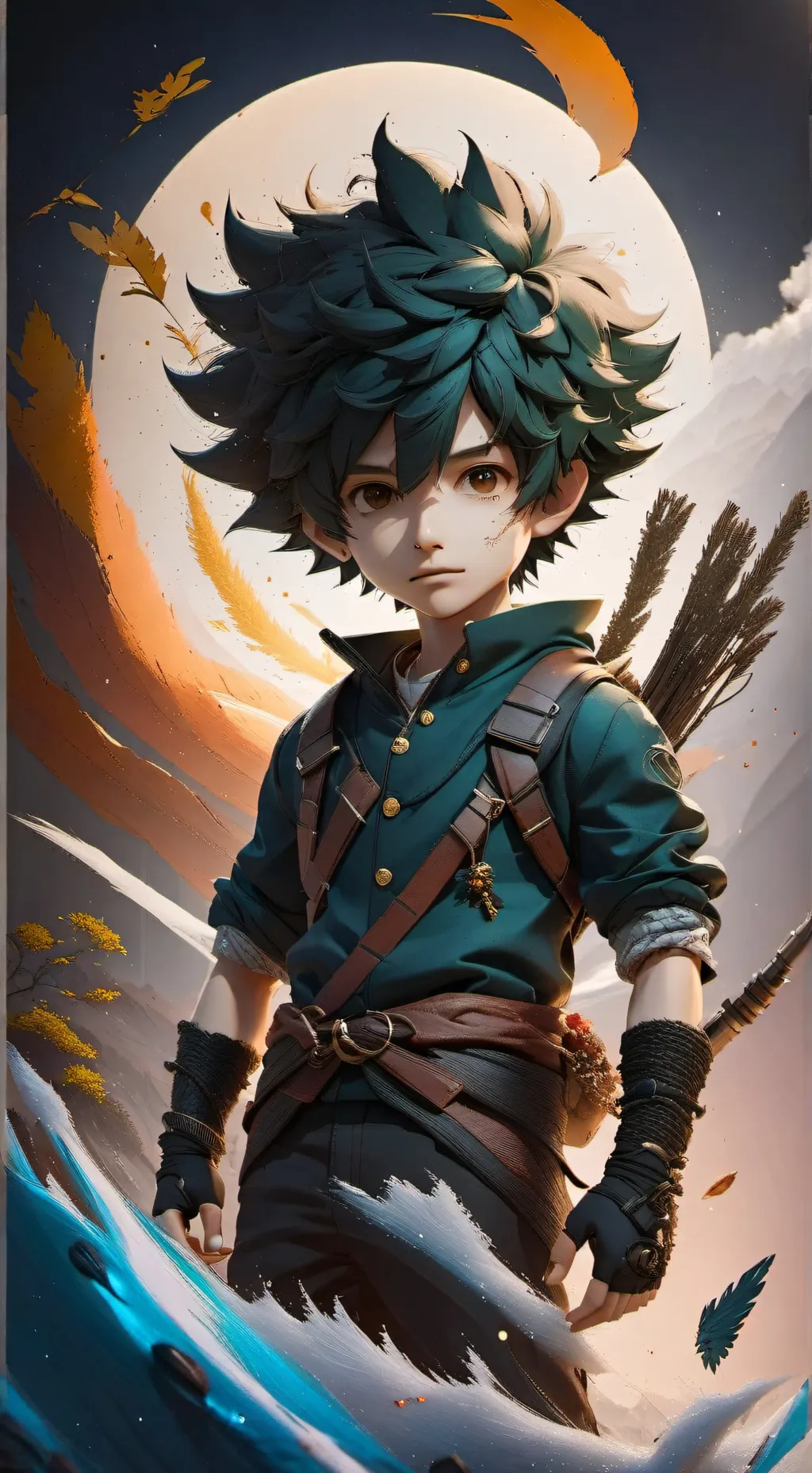 ai character: deku background