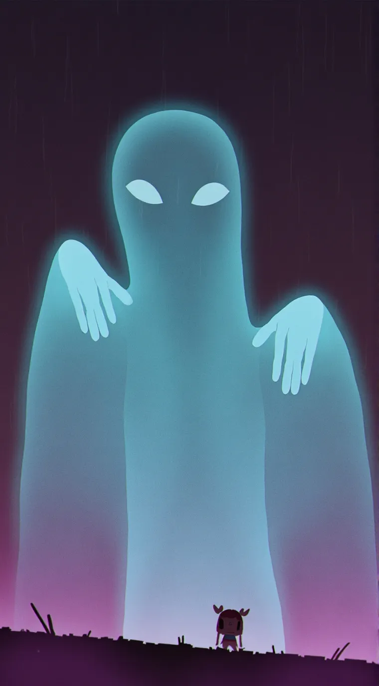ai character: tv woman background