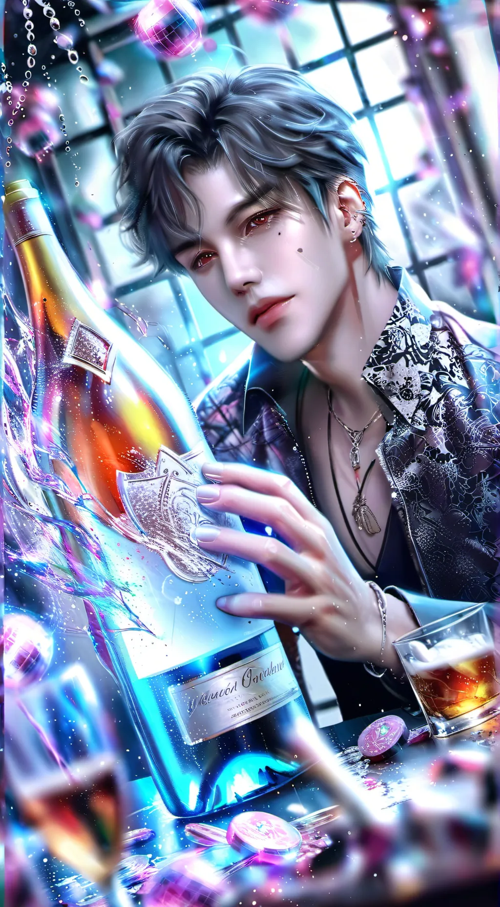 ai character: Min-Hyuk  background