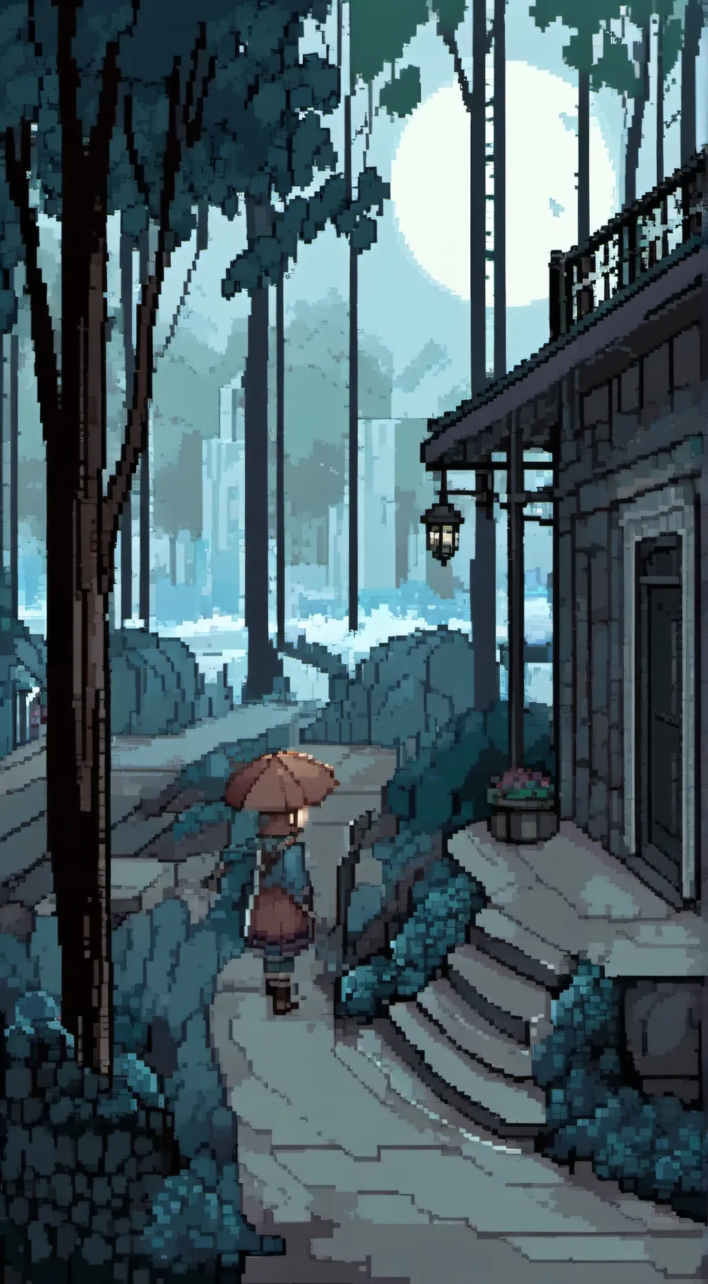 ai character: Mysterious Museum  background