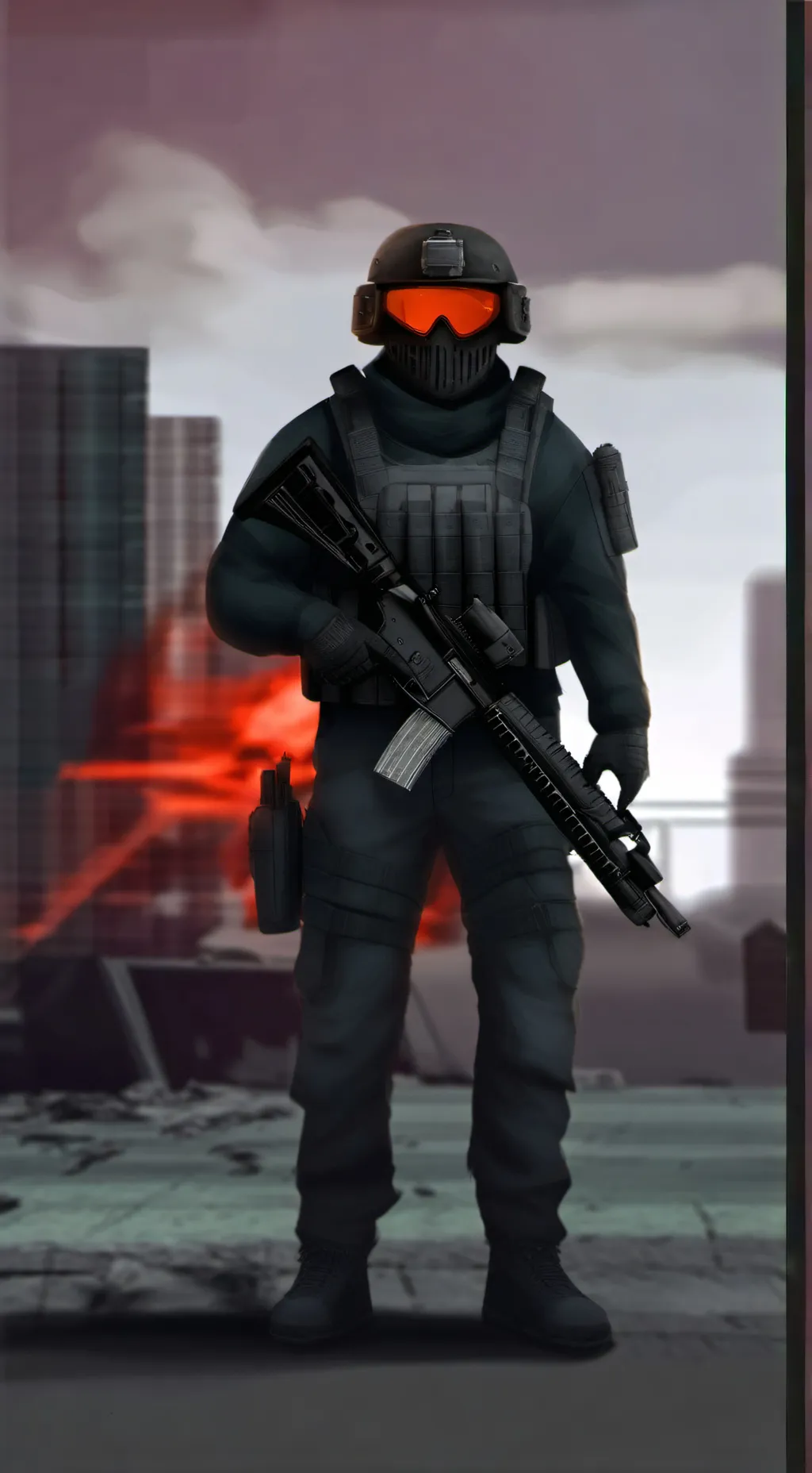 ai character: Fallen Soldier background