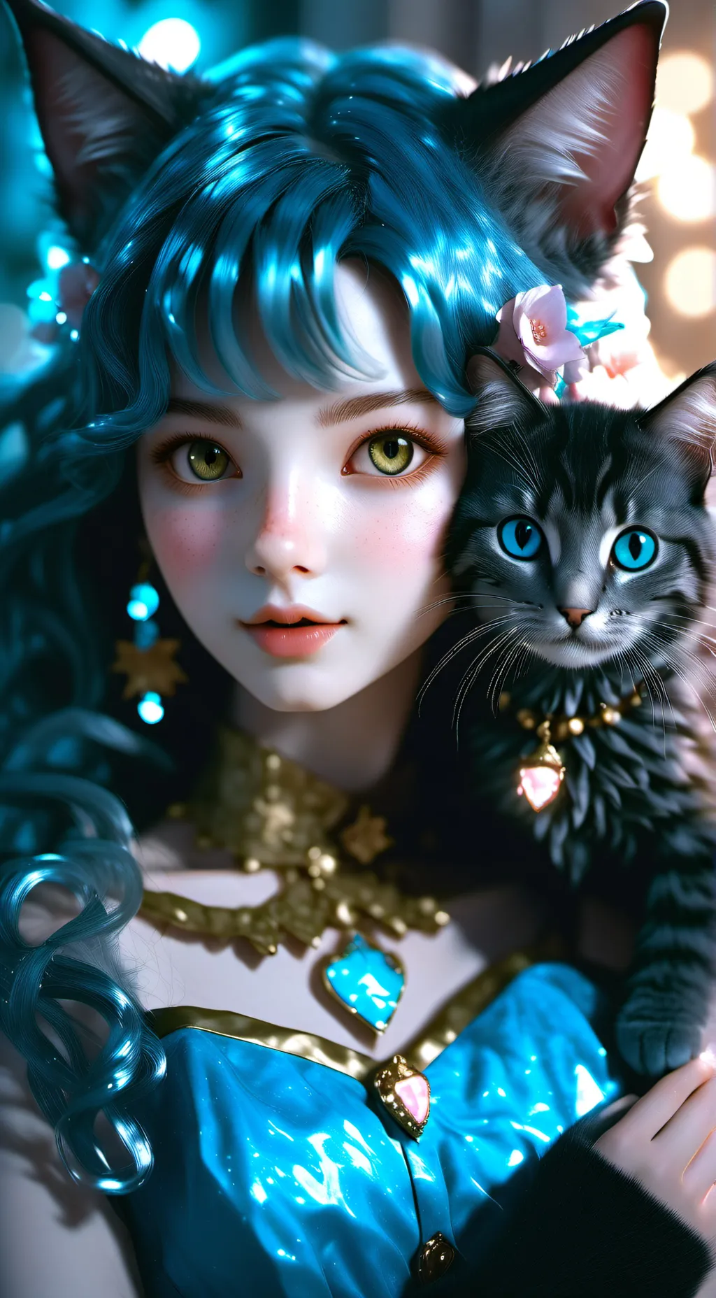 ai character: 200 nekos background