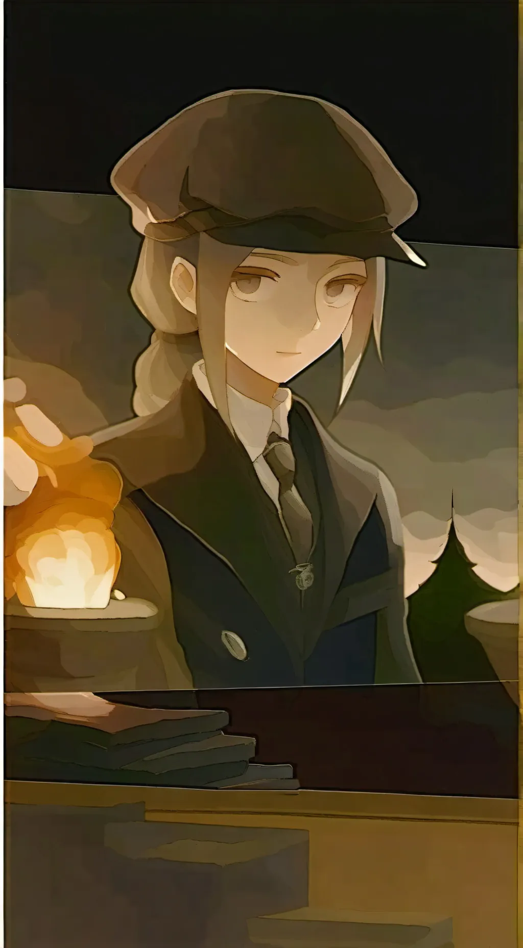 ai character: Spiral but male background