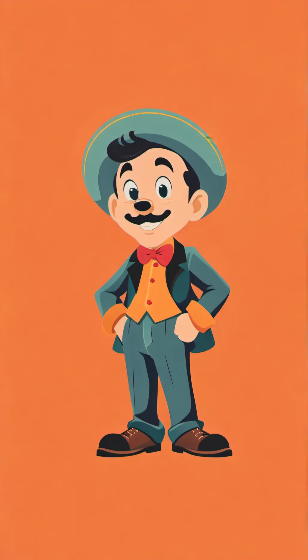 ai character: baby goofy Mickey background