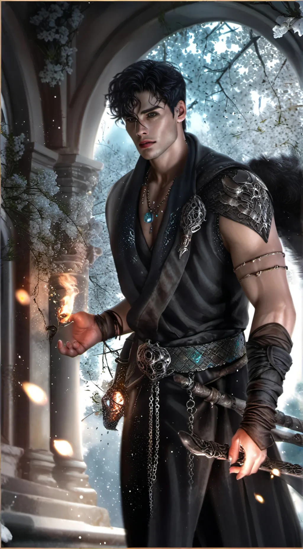 ai character: 🧚‍♂️Azriel🩵 background