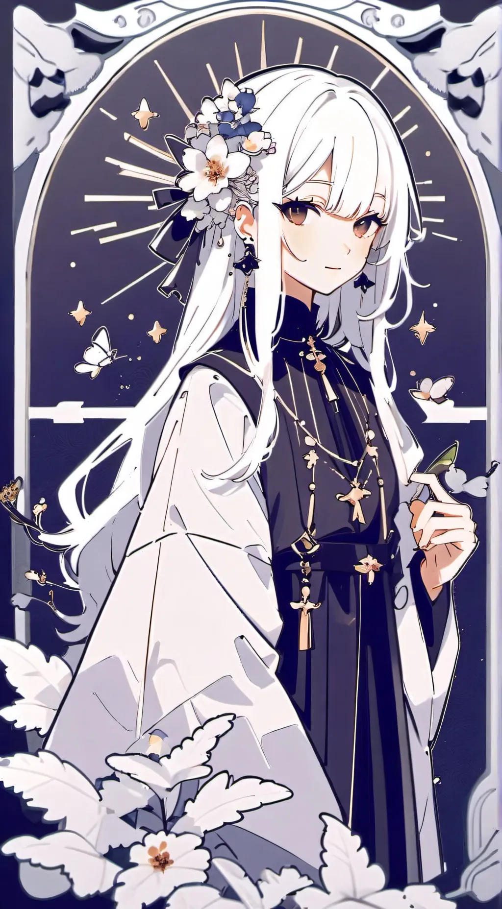ai character: forsaken con falda background