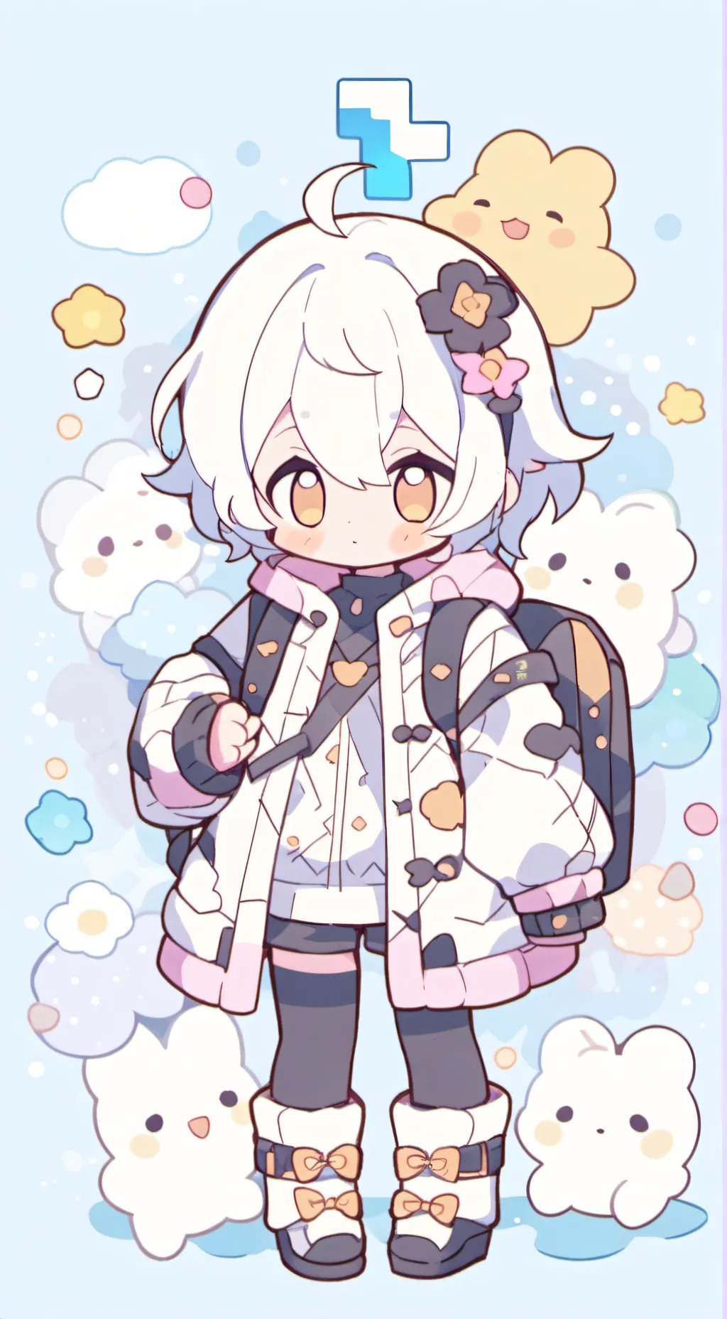 ai character: ☠︎༻𓆩Angela𓆪༺☠︎ background