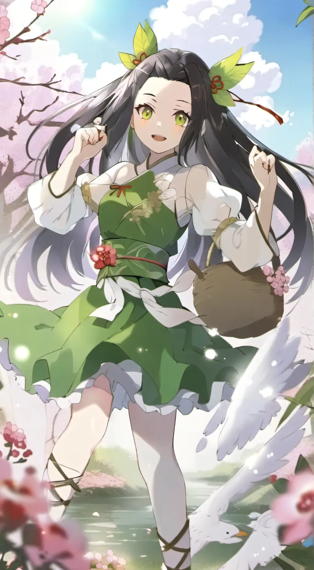 ai character: demon slayers trip background