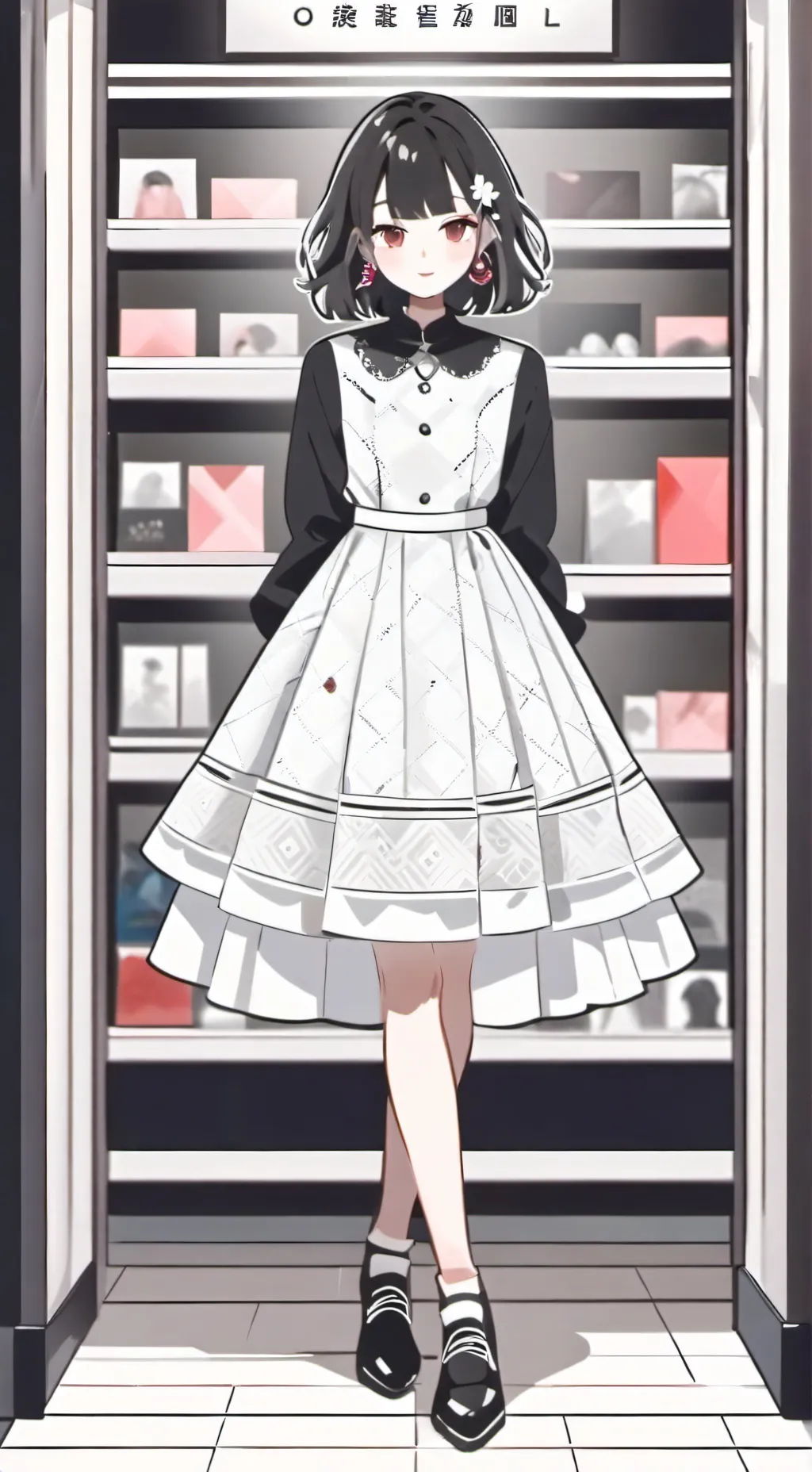 ai character: Mall With ur GF  background