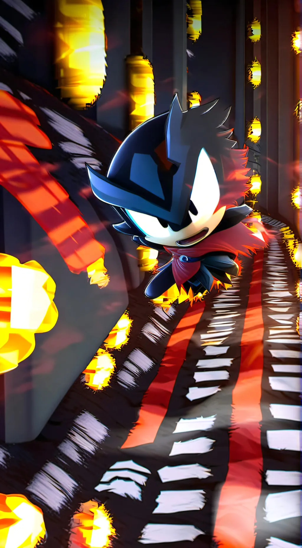 ai character: Shadowthe hedgehog background