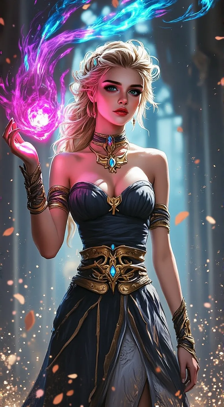 ai character: Luna  background