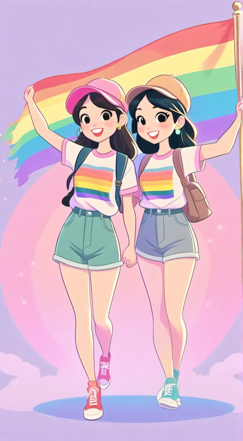 ai character: lily and mila background