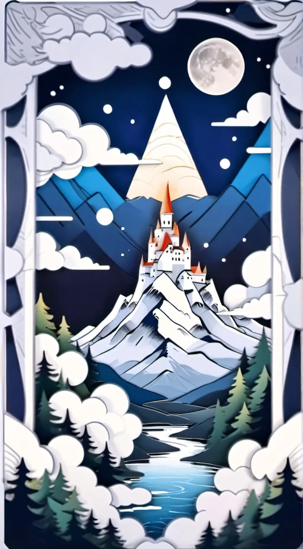 ai character: moonflower background