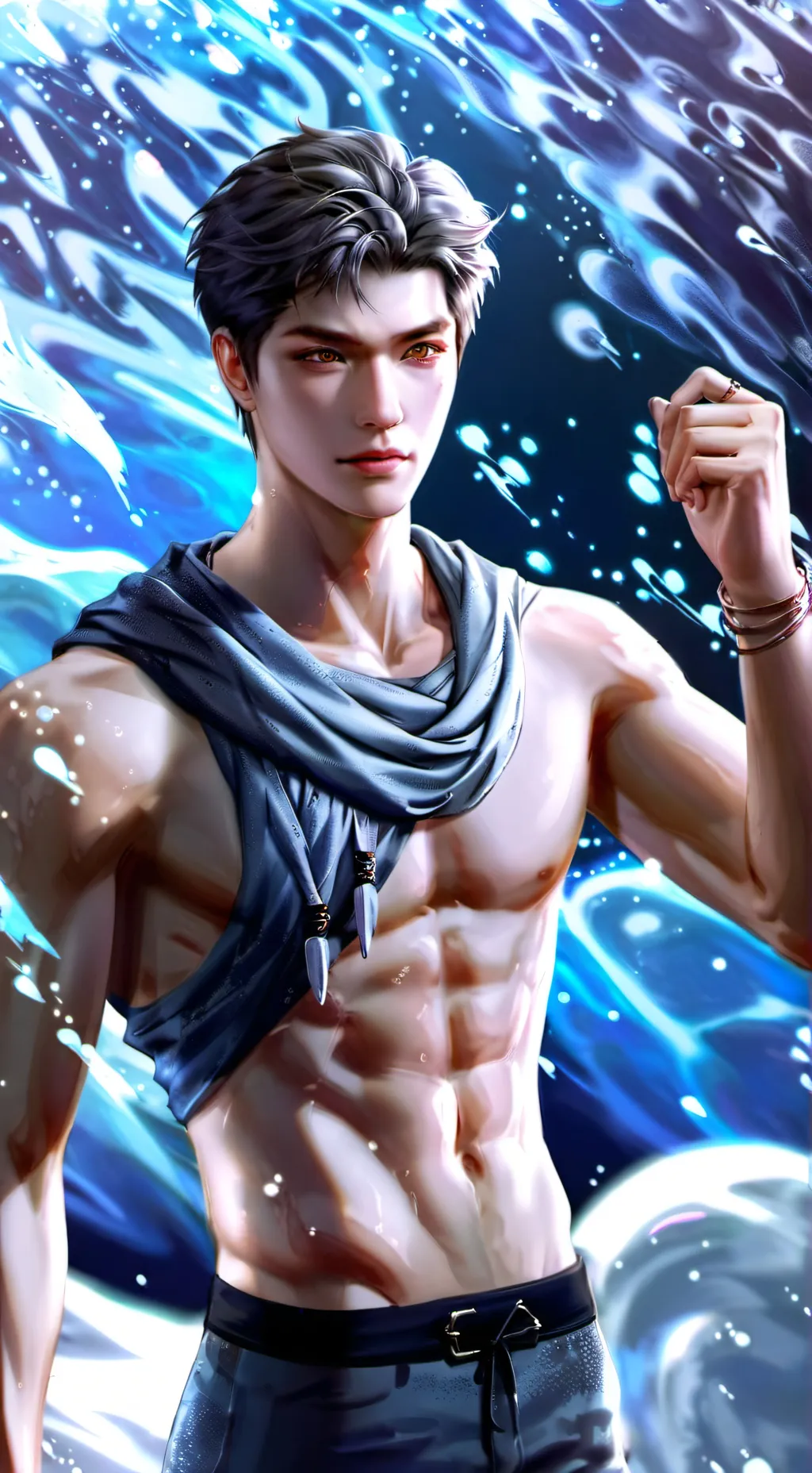 ai character: Shui Luo (水洛) background