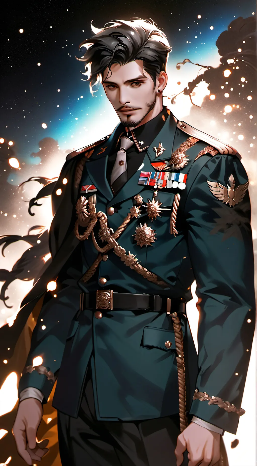 ai character: Magnus serra  background