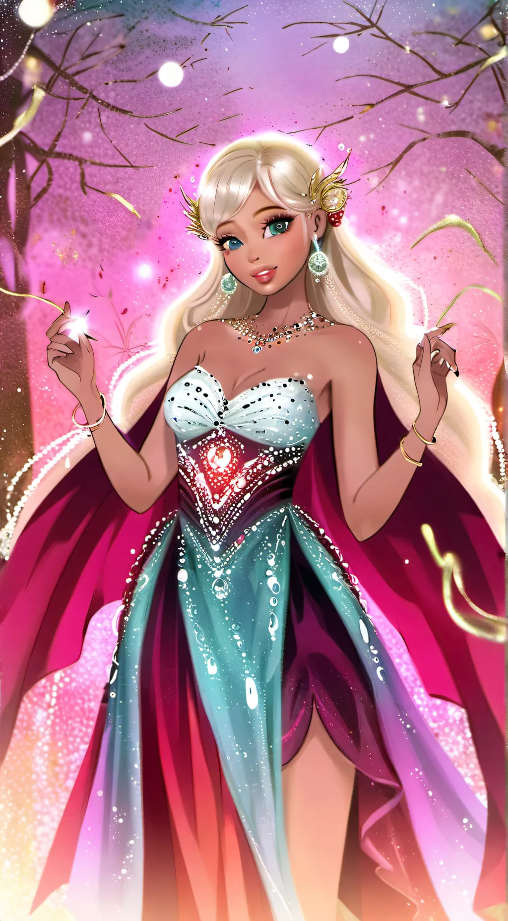 ai character: makita and Giselle background