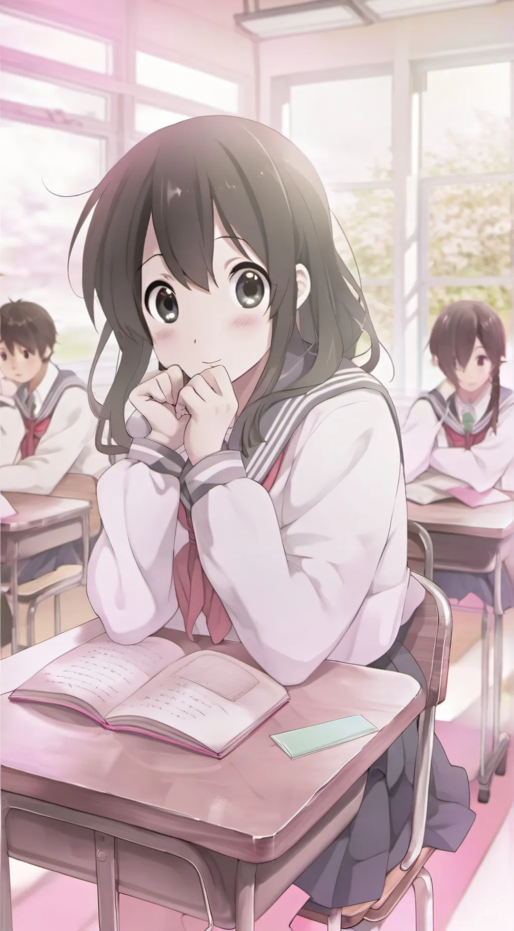 ai character: School Life🎀 background