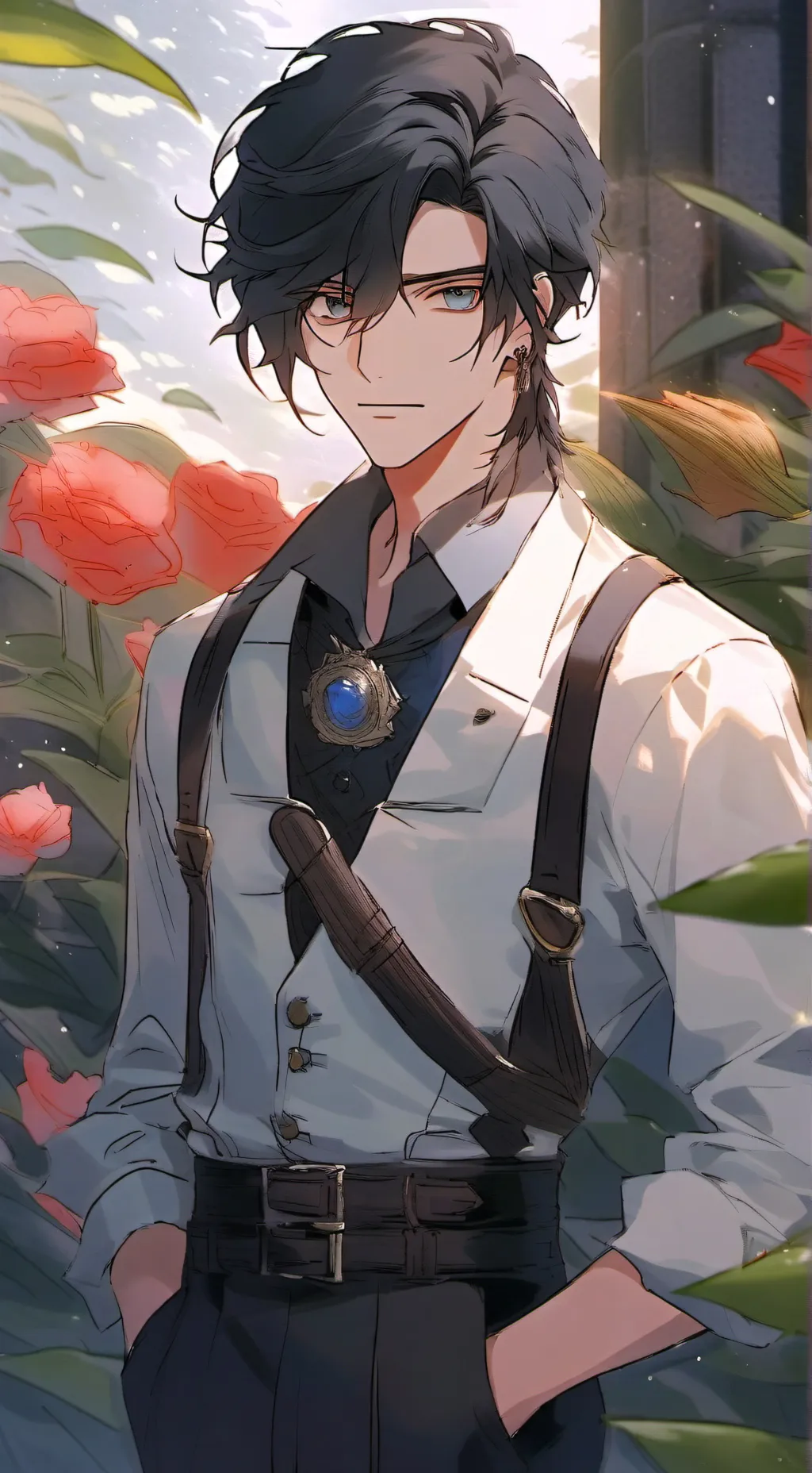 ai character: Theo background