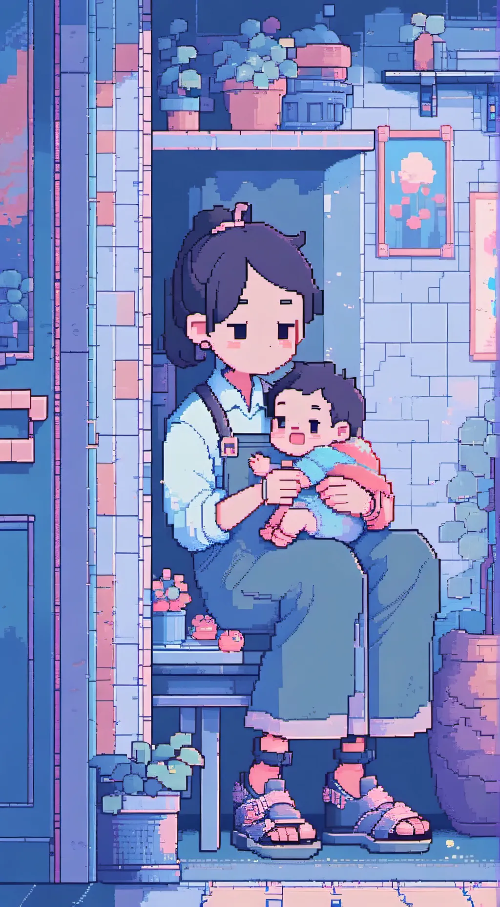 ai character: mamãe background