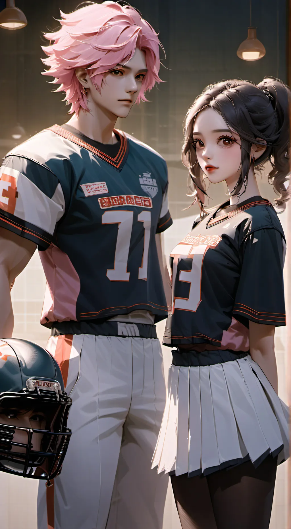 ai character: Hazel and Logan background